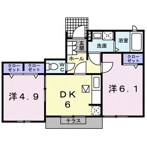 ベルメゾン桜の間取り