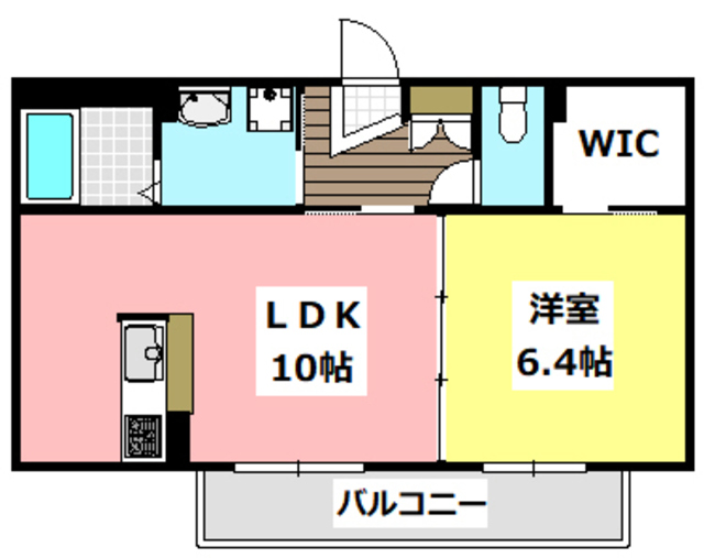 茨木市豊川のアパートの間取り