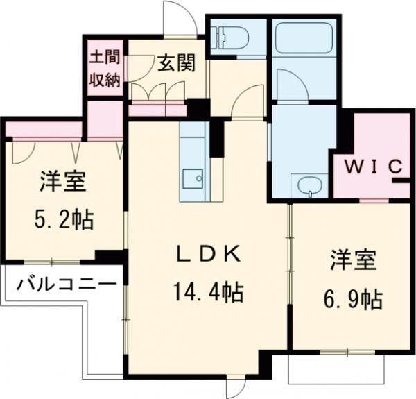 カーマイン・ピノ四条堀川の間取り