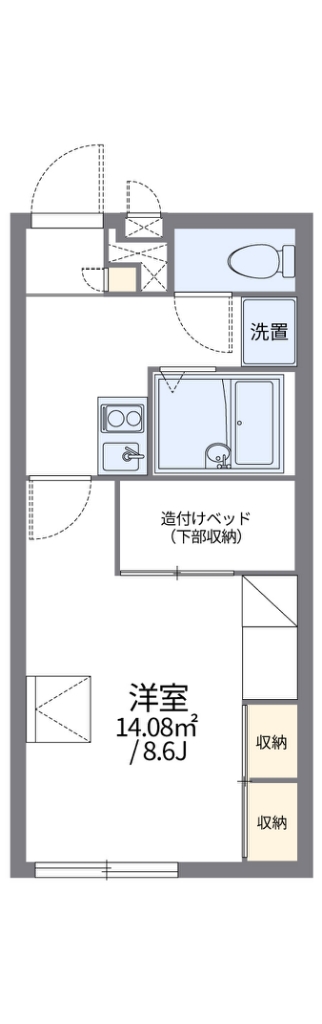 レオパレスファミールの間取り