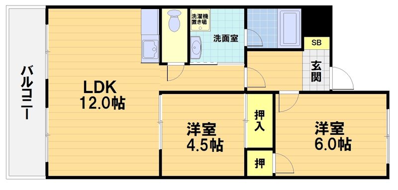 シャルム桂の間取り