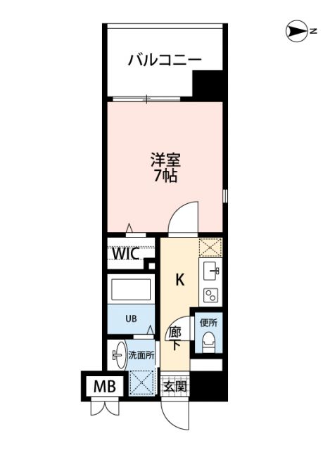 福岡市東区千早のマンションの間取り