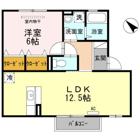 エスペランサ大刀洗IIの間取り