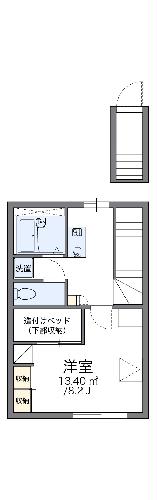 レオパレス晴屋の間取り