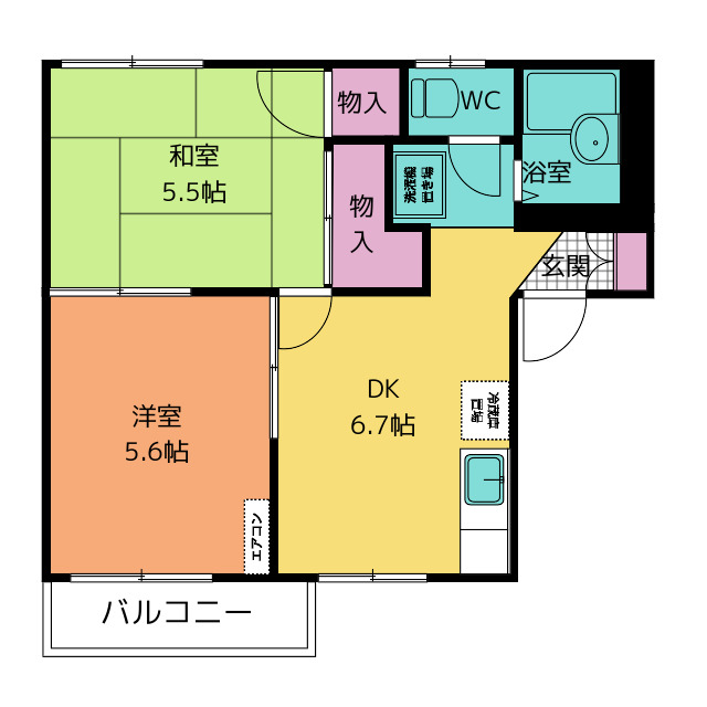 メゾンヤマニの間取り