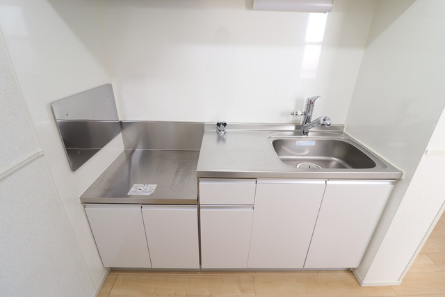 キッチン　２口ガスコンロ設置可能