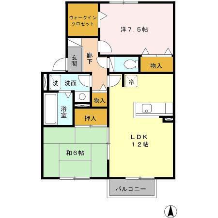 パルティーダ C棟の間取り写真