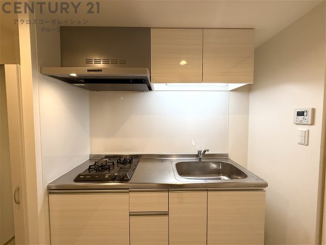 キッチン　２口ガスコンロ付きのシステムキッチン☆