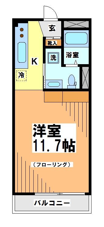 東急世田谷線 松原駅 徒歩4分 3階建 築49年の間取り写真