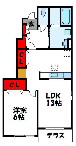 ＪＲ鹿児島本線 東郷駅 徒歩43分 2階建 築9年の間取り写真