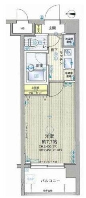 ラグジュアリーアパートメント両国の間取り写真