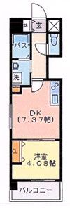 地下鉄空港線 大濠公園駅 徒歩4分 8階建 築15年の間取り写真