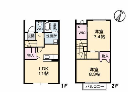 メリーメゾンの間取り写真