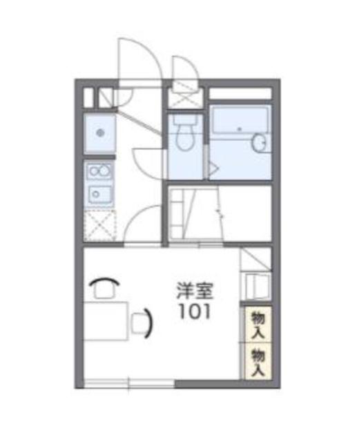 レオパレスドミールIVの間取り写真