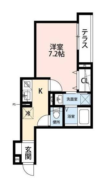 京成金町線 柴又駅 徒歩4分 3階建 築4年の間取り写真