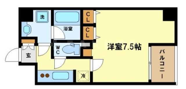 レジディア江戸堀の間取り写真