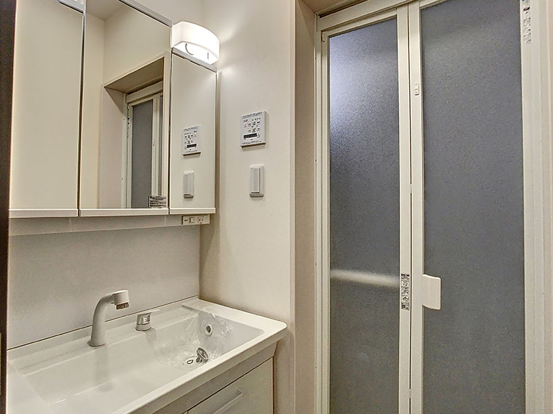 洗面設備　※別のお部屋の写真です(反転タイプ)