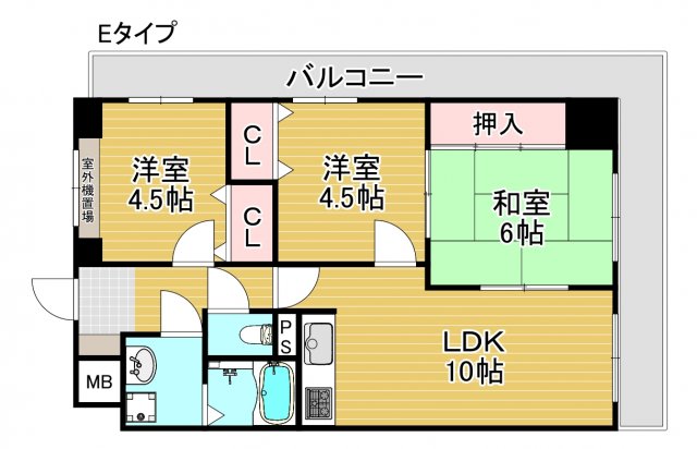 ファーロ新北島の間取り