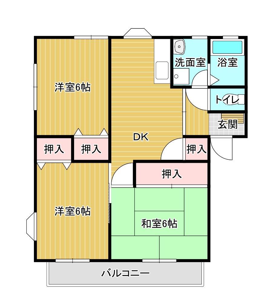 チェリーハイツの間取り