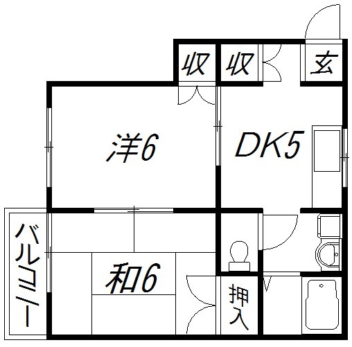 静岡県浜松市中央区南浅田２（アパート）の賃貸物件の間取り