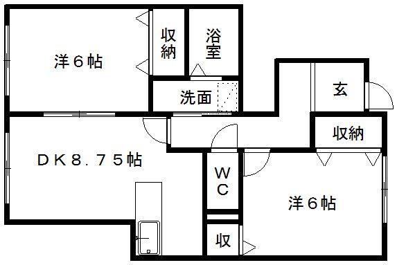 メゾン中村の間取り