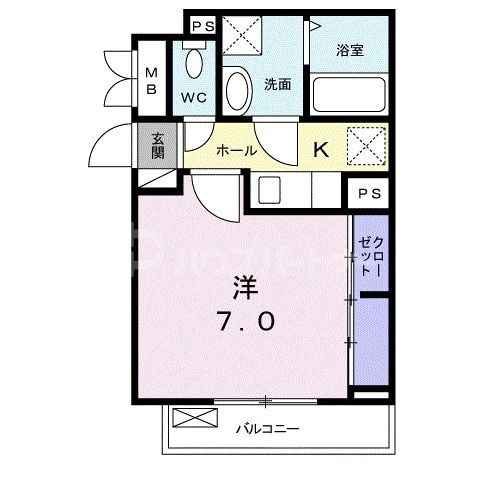 さいたま市見沼区深作のアパートの間取り