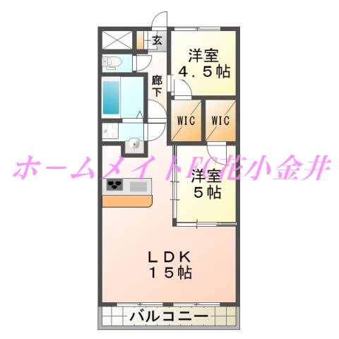 テルプシコレ東村山の間取り