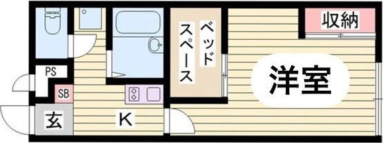 西脇市野村町のアパートの間取り