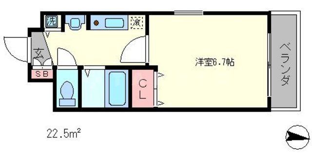 スワンズ京都二条城北の間取り