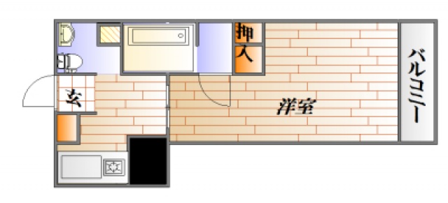 広島市中区弥生町のマンションの間取り