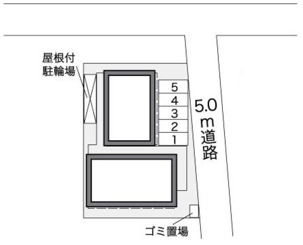 【レオパレスかちどき橋の駐車場】