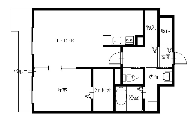 EverGreen shianbashiの間取り