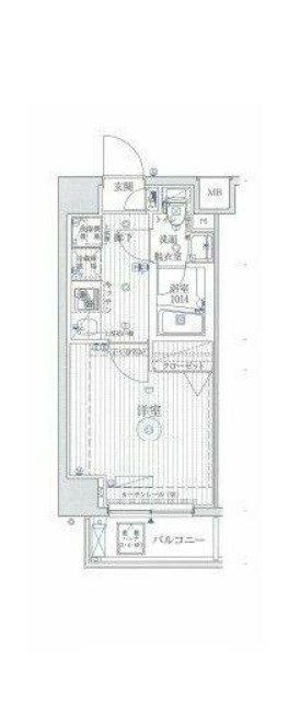 葛飾区奥戸のマンションの間取り