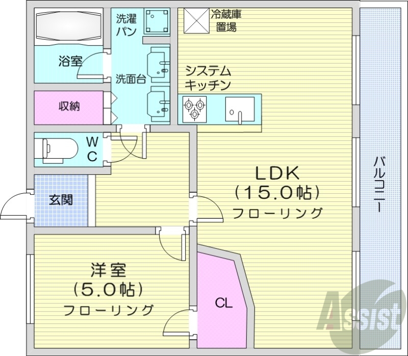 北12条パークマンションの間取り