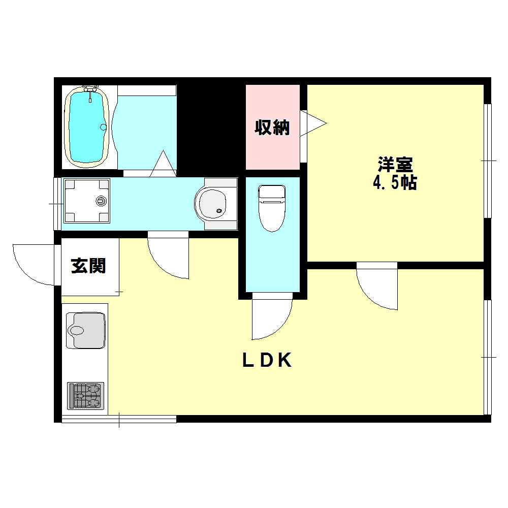 石楠花荘の間取り