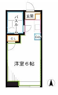 杉並区天沼のアパートの間取り