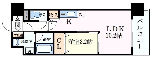 パークレジデンス江坂の間取り