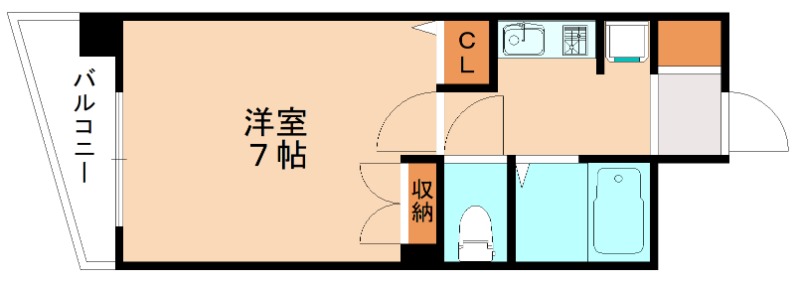 北九州市小倉南区徳力のマンションの間取り