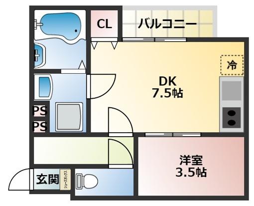 THE　NOBLES花畑駅前の間取り