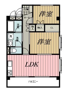 千葉市中央区旭町のマンションの間取り