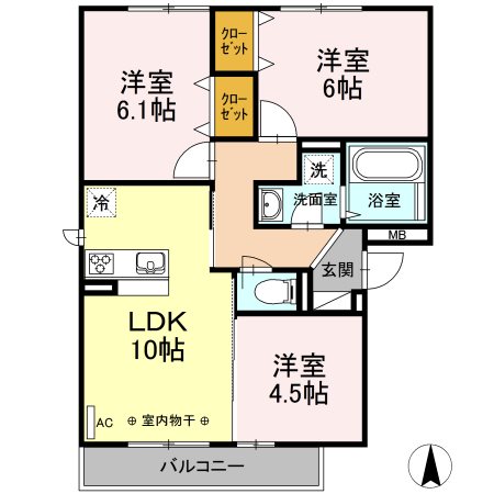 ファミールの間取り