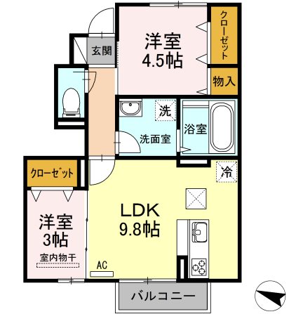 テロワール五番館の間取り