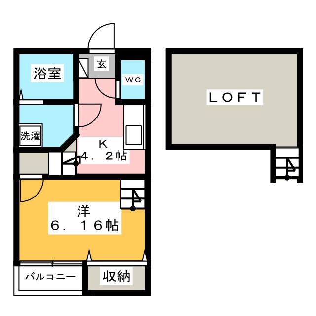 【Ｃｒｅｏ中村日赤弐番館の間取り】