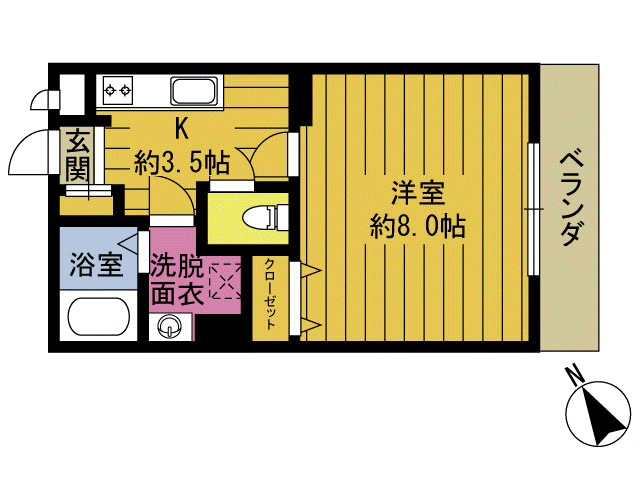 ウエストコート安岐IIの間取り