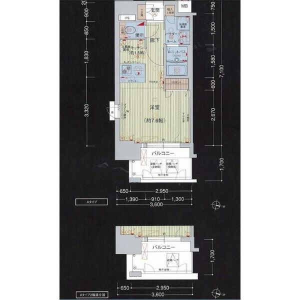 プレサンス名古屋STATIONビーフレックスの間取り