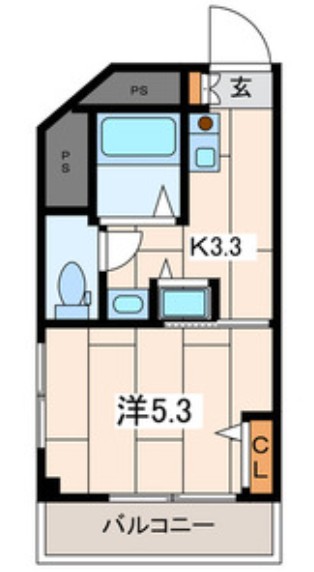 横浜市泉区西が岡のマンションの間取り