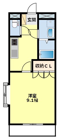 豊田市広久手町のアパートの間取り