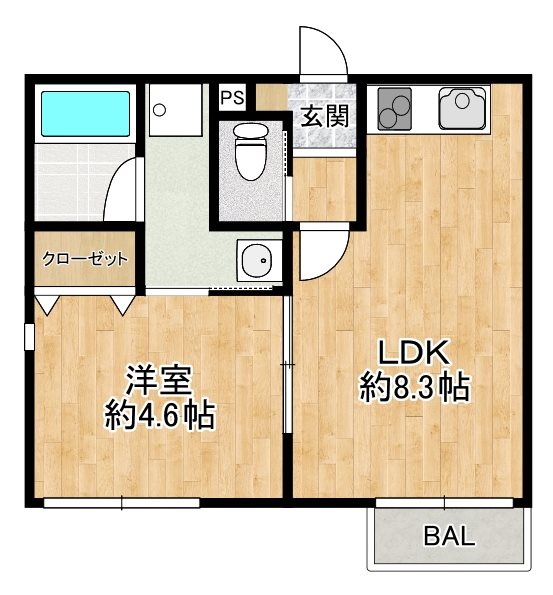 仮称）守山市二町町新築ＡＰの間取り