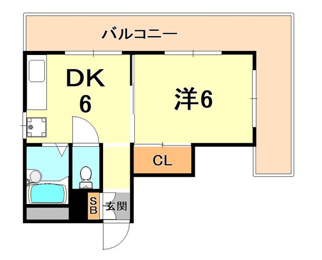 グリーンハイツ山水Ｂ棟の間取り