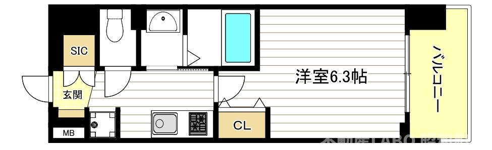 Luxe住吉公園の間取り